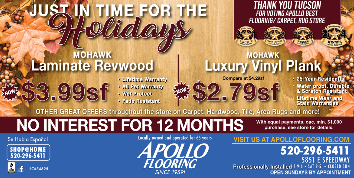 Holiday Sale at Apollo Flooring