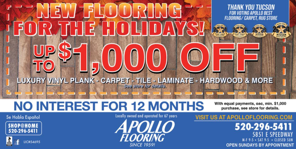 New flooring for the holidays coupon